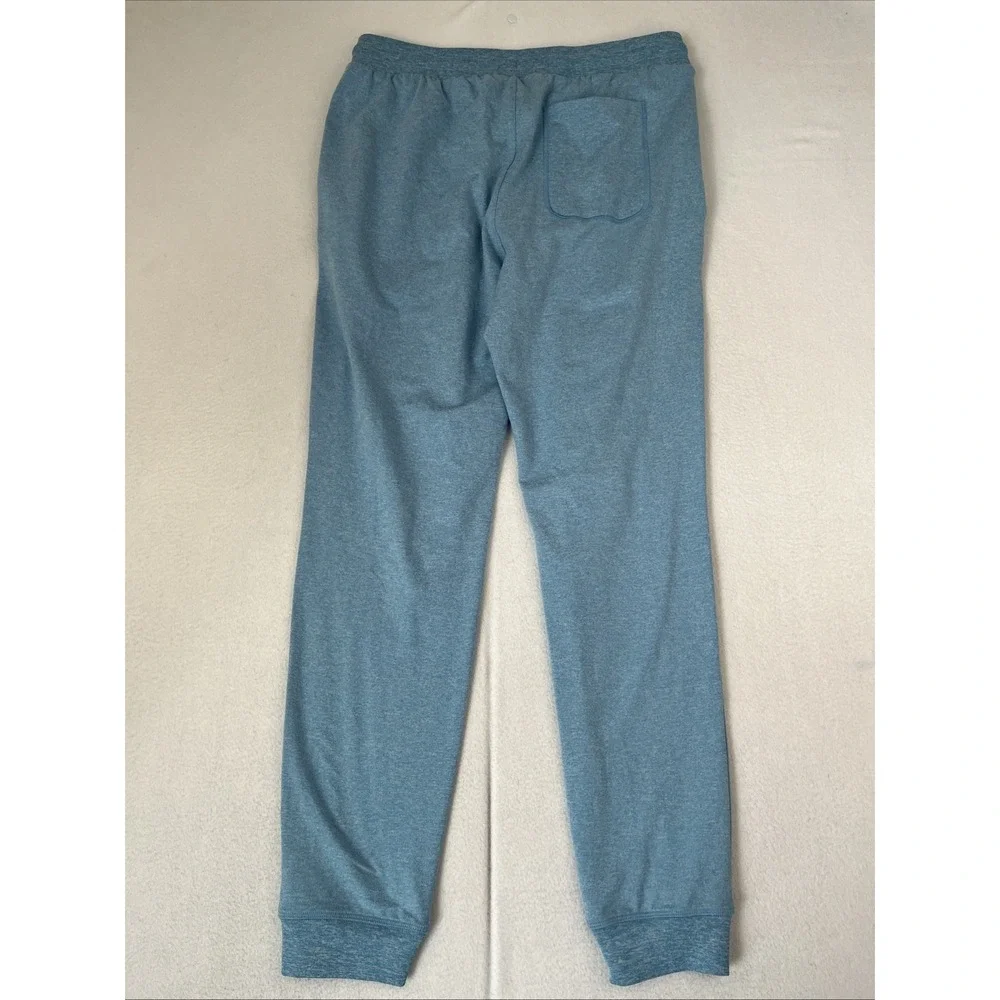NWT Fabletics Men's S Stretch Jersey Joggers Sweatpants Blue Soft - Picture 3 of 4